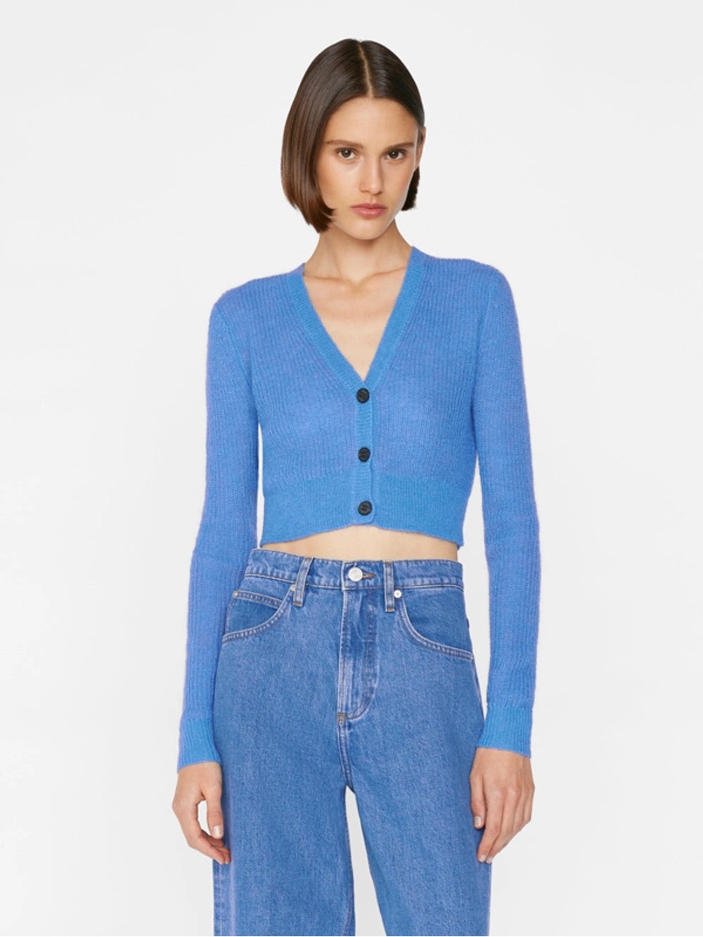 FRAME Shrunken Mohair Cardigan NWT